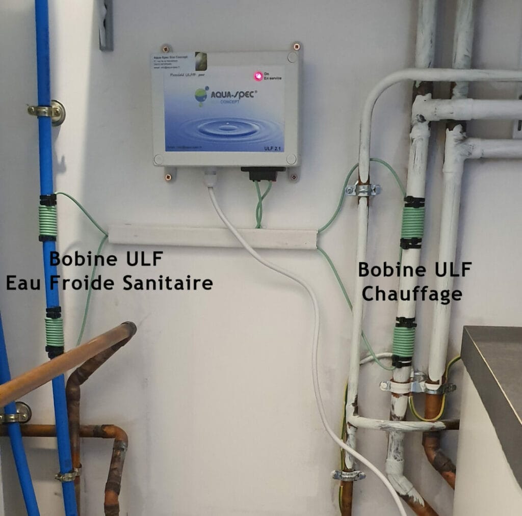 Seul l'ULF est assez puissant pour protéger deux circuits, l'eau froides sanitaire contre le calcaire et le circuit de chauffage contre les boues.